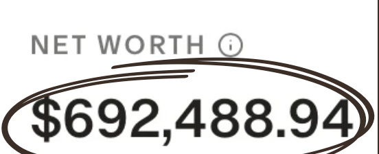 Net worth: $692,488.94.